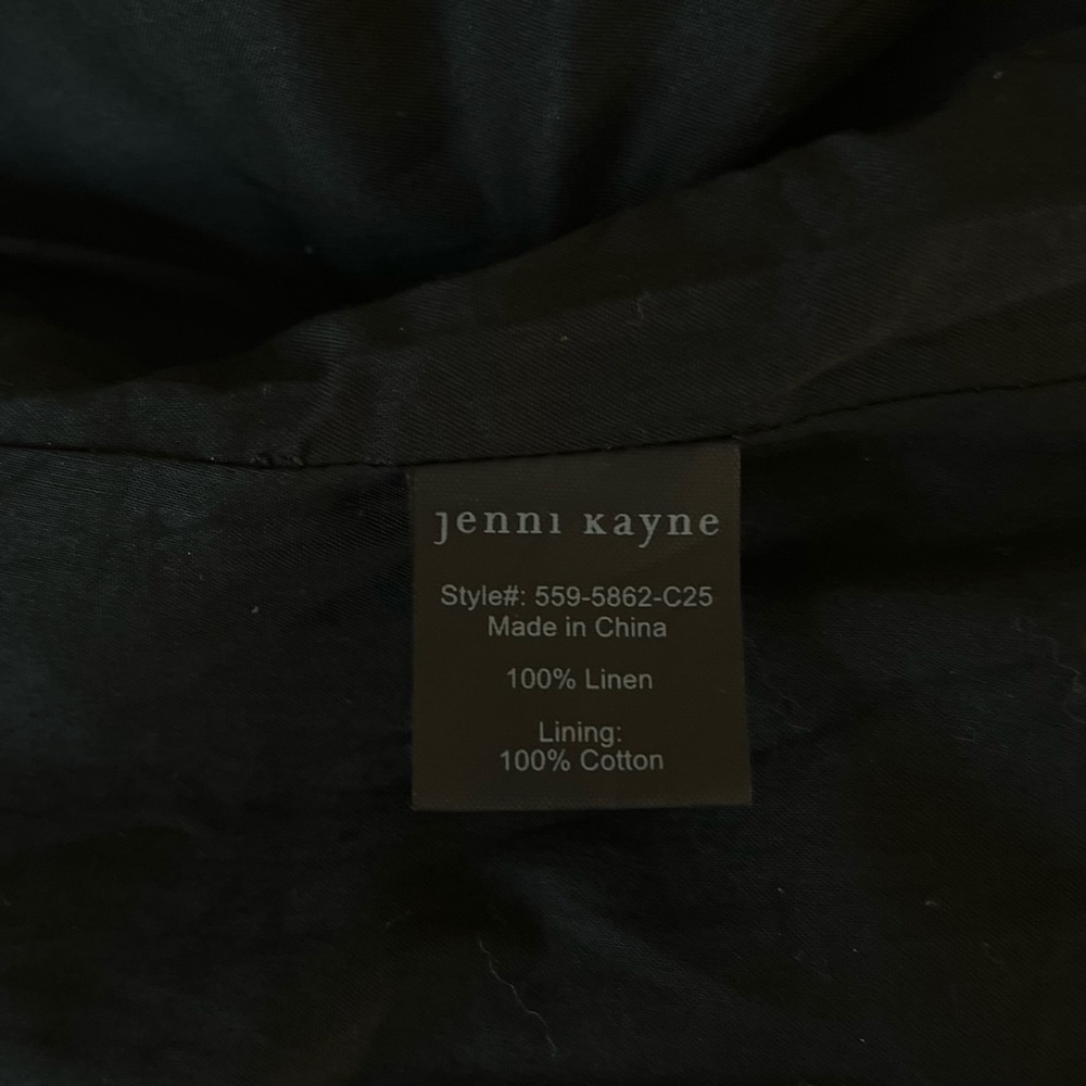 NWT Jenni Kayne Kinney Dress in Black Size Large 100% Linen Midi Length - Picture 12 of 12